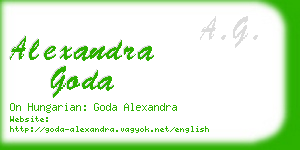 alexandra goda business card